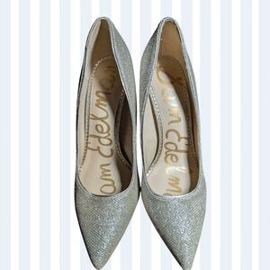 Sam Edelman Silver/Gold Sparkly Stilettos- NWOT